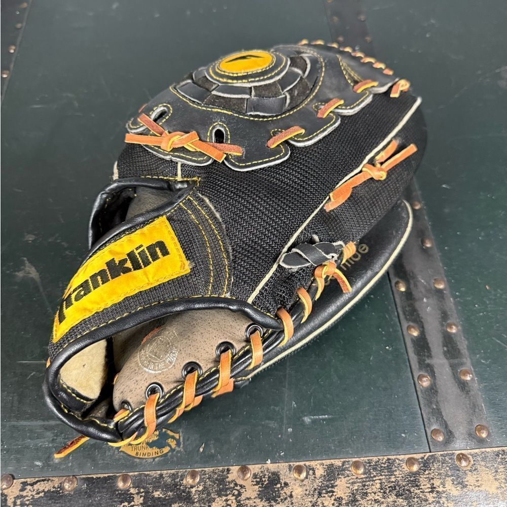 FRANKLIN 4679 Baseball Glove Fielders Rawhide Laced Super Softballer Nice